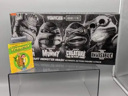 Neca Universal Monsters x Teenage Mutant Ninja 4er Turtles Black & White 1A