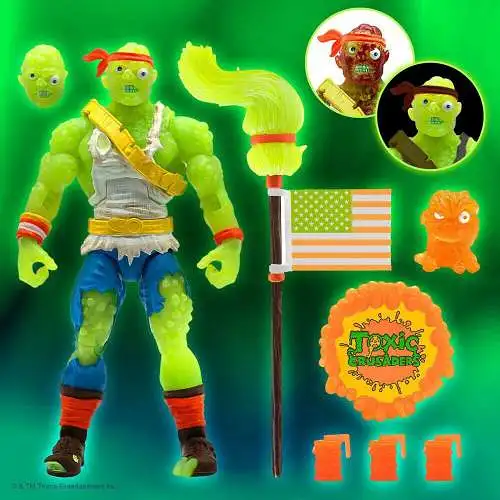 Toxic Crusaders Ultimates  Radioactive Red Rage Actionfigur 18 cm Super7 OBQ