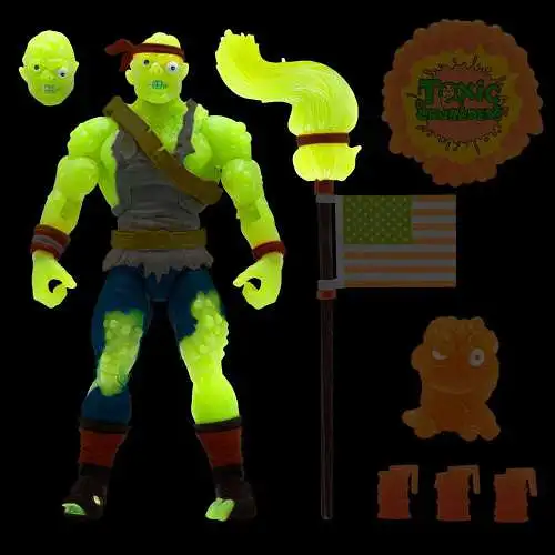 Toxic Crusaders Ultimates  Radioactive Red Rage Actionfigur 18 cm Super7 OBQ