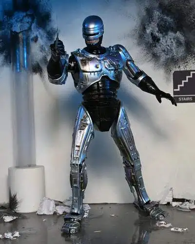 Neca RoboCop  Ultimate Battle Damaged RoboCop with Chair 18 cm OAG
