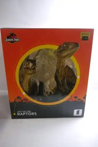 Jurassic Park Deluxe Art Scale Just  Two Raptors  Statue 1/10  20cm  Iron Studio