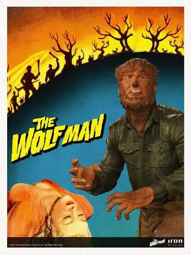 Universal Monsters  The Wolf Man Deluxe  Art Scale Statue 1/10 21 cm Iron Studio