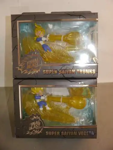 DRAGON BALL  Final Blast Super Saiyan Trunks + Vegeta  9cm  Bandai (F29)