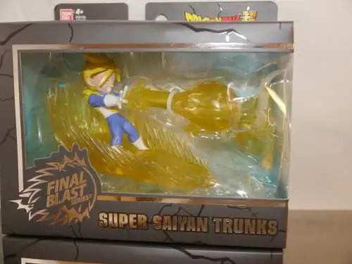 DRAGON BALL  Final Blast Super Saiyan Trunks + Vegeta  9cm  Bandai (F29)