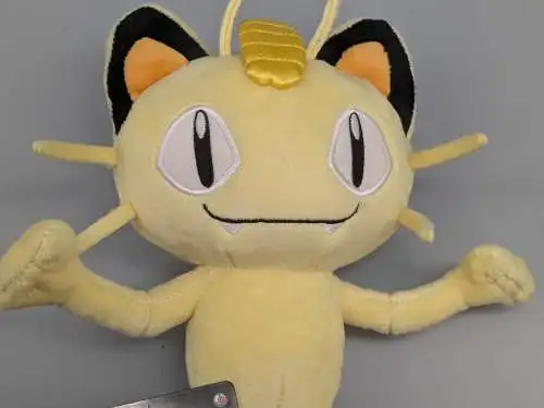 Pikachu Pokemon  Meowth  2017 Plüsch ca.23cm Pokemon Center  K3