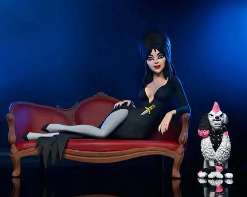 Neca Toony Terrors Elvira, Mistress of the Dark  Figur Elvira on Couch 15 cm 1F