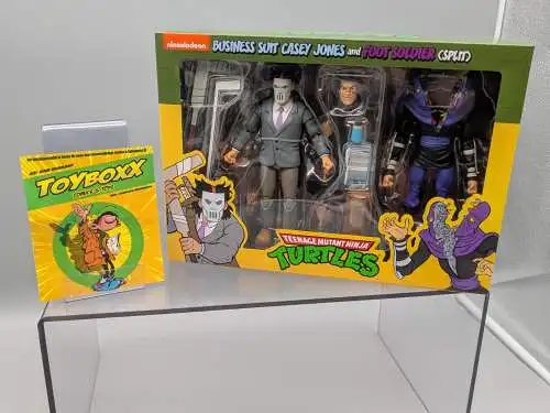 Neca Teenage Mutant Ninja Turtles (Cartoon)  Casey Jones & Split Foot Soldier 1H