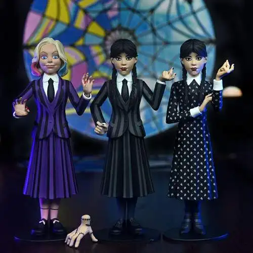 Neca Wednesday Toony Terrors  2 x Wednesday Addams  & Enid    2F