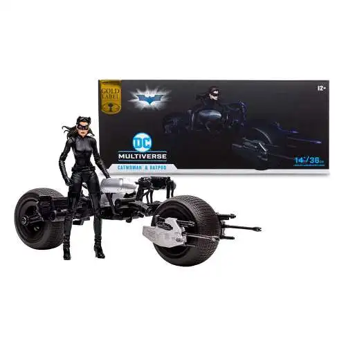 DC Multiverse Batpod with Catwoman  The Dark Knight Rises  McFarlane 1I
