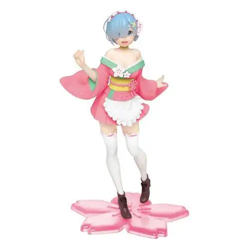 Taito Re:Zero Precious Rem Original Sakura Image Ver. Renewal  PVC Statue  OAD