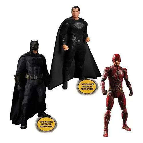 Zack Snyder's Justice League  Batman Superman Flash 1/12 Deluxe Set 1  MEZCO 1J