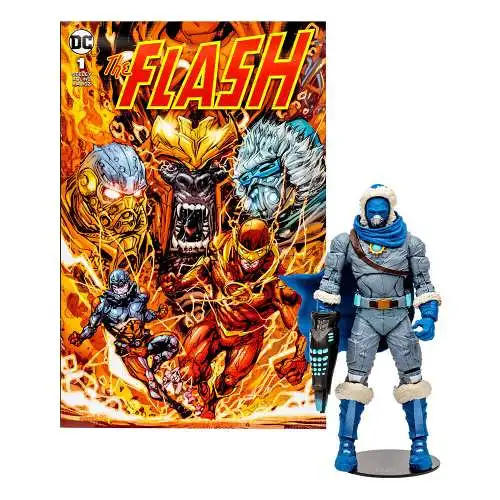 DC Direct Page Puncher  Captain Cold + Comic  Flash Comic  McFarlane OAA