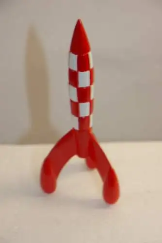 TIM & STRUPPI Tintin Metall Rakete 9,5cm  Museum Moulinsart aus Set 46530