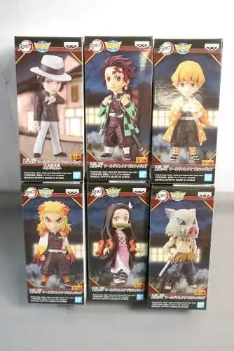 Banpresto Demon Slayer Kimetsu no Yaiba WCF ChiBi Special Version  6 Figuren KBC