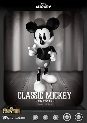 Disney  Mickey Classic Version B&W Version 21 cm4711061151179 Beast Kingdom KBA