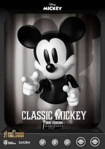 Disney  Mickey Classic Version B&W Version 21 cm4711061151179 Beast Kingdom KBA
