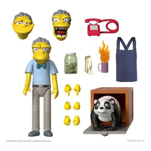 Die Simpsons Moe  Actionfigur  18 cm Super7 OAF