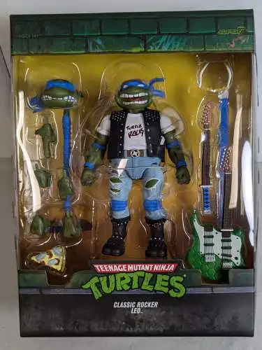 Teenage Mutant Ninja Turtles  Classic Rocker Leo Ultimates Actionfigur Super7 1C