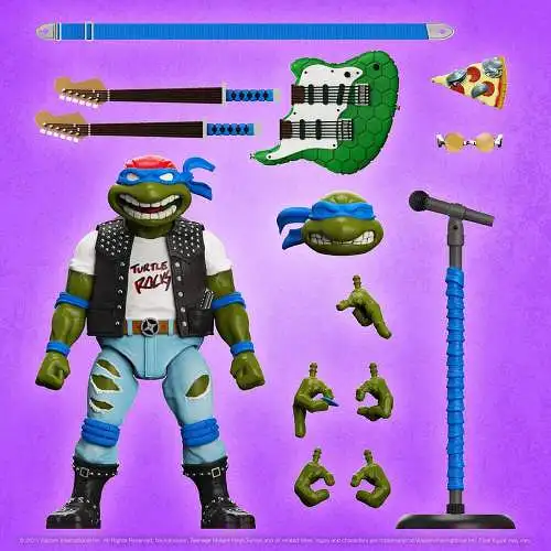 Teenage Mutant Ninja Turtles  Classic Rocker Leo Ultimates Actionfigur Super7 1C