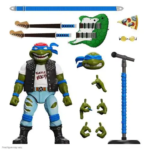 Teenage Mutant Ninja Turtles  Classic Rocker Leo Ultimates Actionfigur Super7 1C