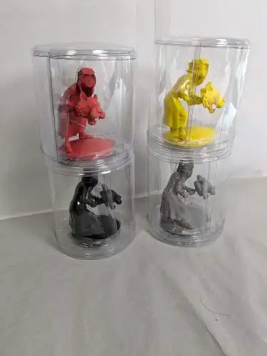 TIM & STRUPPI Tintin 4 x Abdallah mit Tiger schwarz rot gelb grau  MOULINSART