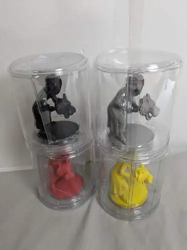 TIM & STRUPPI Tintin 4 x Abdallah mit Tiger schwarz rot gelb grau  MOULINSART