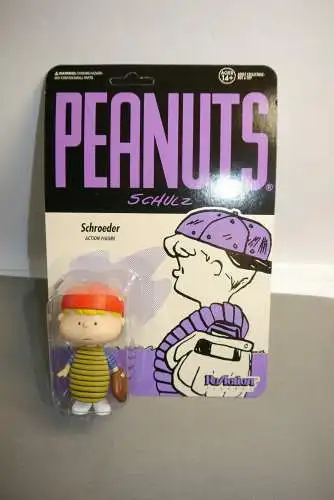 Peanuts ReAction PJ Baseball Schroeder  Actionfigur  10 cm Super7 KAE
