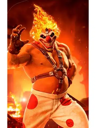 Twisted Metal - Sweet Tooth Needles Kane Art Scale 1/10 Iron Studios LAD