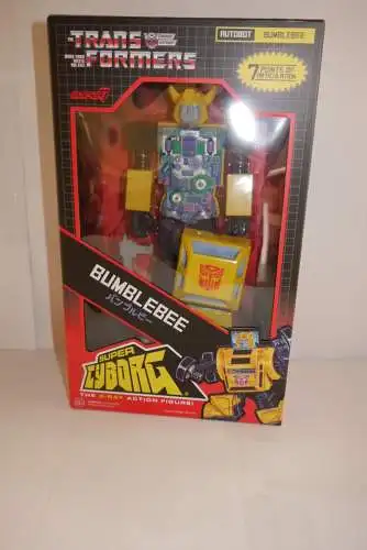 Transformers Super Cyborg  Bumblebee (Full Color) Actionfigur 28 cm Super7 OAH