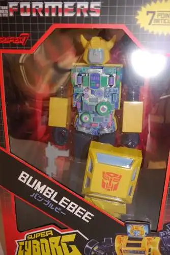 Transformers Super Cyborg  Bumblebee (Full Color) Actionfigur 28 cm Super7 OAH
