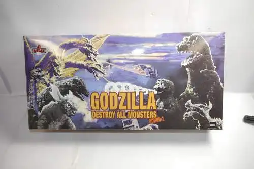 Godzilla: Frankenstein + Monster  5 Points XL Deluxe Box Set Round 1  MEZCO OBC