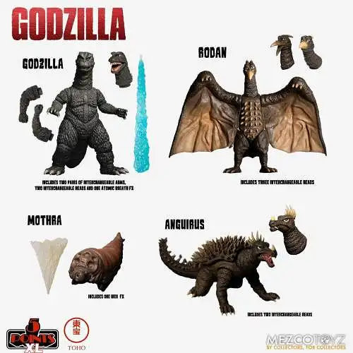 Godzilla: Frankenstein + Monster  5 Points XL Deluxe Box Set Round 1  MEZCO OBC