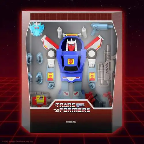 Transformers Ultimates  Tracks (G1 Cartoon) 19 cm Actionfigur Super7 2D