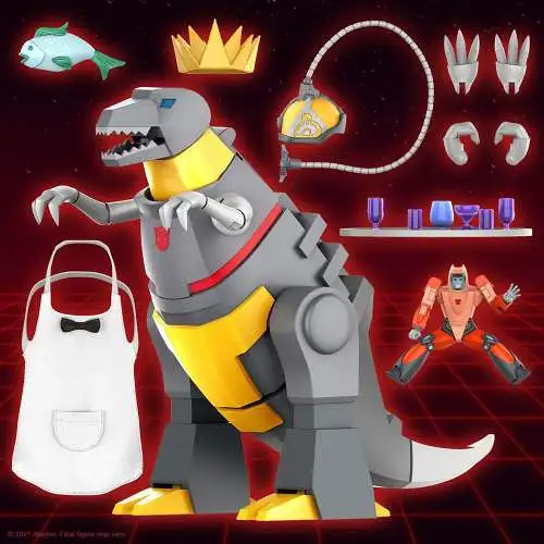 Transformers Ultimates   Grimlock (Dino Mode) 23 cm Actionfigur Super7 2D