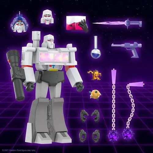 Transformers Ultimates   Megatron (G1 Cartoon) 20 cm Actionfigur Super7 2D