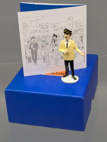 TIM & STRUPPI Tintin Metall  Gino  Carte de Voeux 1972 Serie 12 Moulinsart 46541