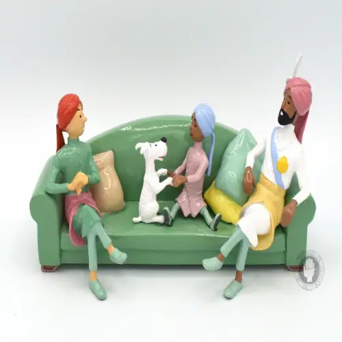 TIM & STRUPPI Tintin Metall  Sofaszene lim. Moulinsart 29263