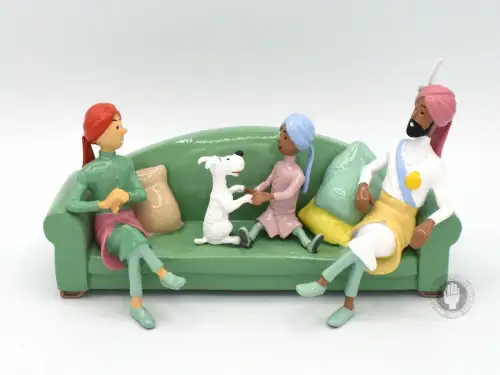 TIM & STRUPPI Tintin Metall  Sofaszene lim. Moulinsart 29263