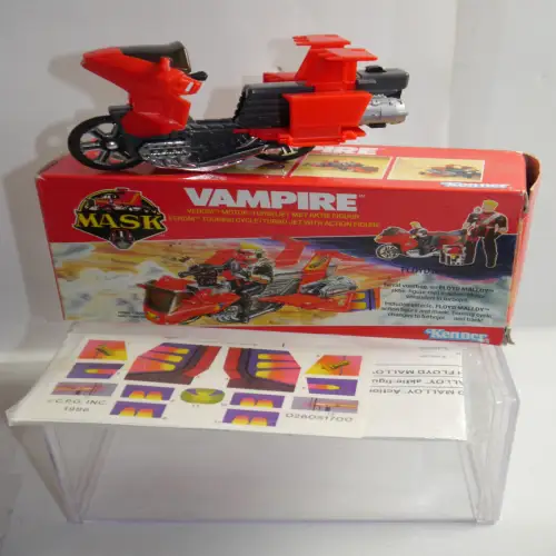 M.A.S.K MASK  Vampire Venom Motorrad / Turbojet  mit Box Kenner F29