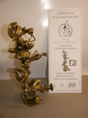 DIE SCHLÜMPFE Smurfs Schlumpforchester Bronze PIXI 5503 Lim. 80 Stück