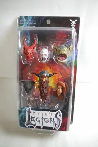 Mythic Legions Zubehör-Set Heads Pack 1  All Stars 5+  Four Horsemen OAI