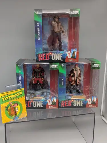 Red One Movie Maniacs 3er Set Callum Drift Nick Krampus Statuen McFarlane 1G