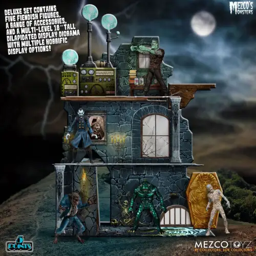 Monsters 5 Points Tower of Fear Deluxe Box Set 9 cm MEZCO 1F