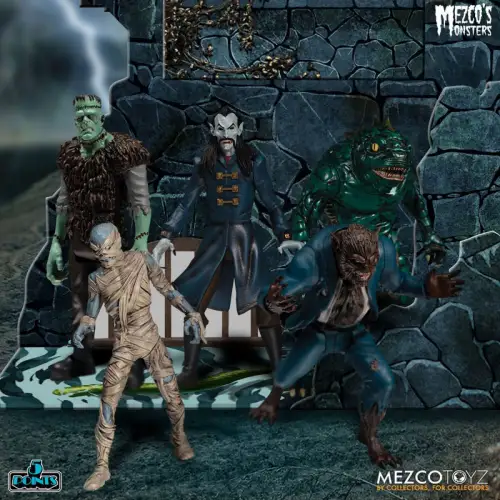 Monsters 5 Points Tower of Fear Deluxe Box Set 9 cm MEZCO 1F