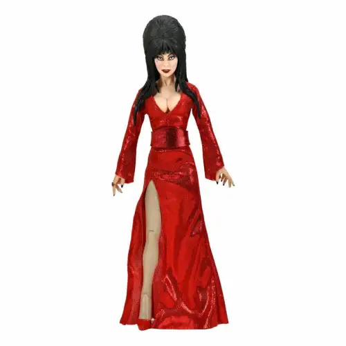 NECA Elvira, Mistress of the Dark Clothed Red, Fright, and Boo 20 cm  1F