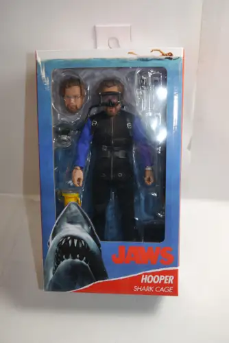 NECA Der weiße Hai Clothed  Matt Hooper  (Shark Cage) Actionfigur 20 cm OAF