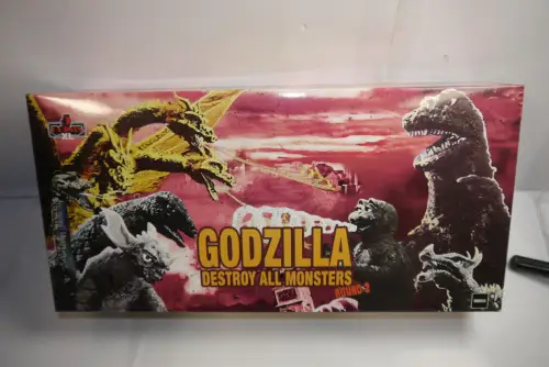 Godzilla: Frankenstein + Monster  5 Points XL Deluxe Box Set Round 2  MEZCO OBC
