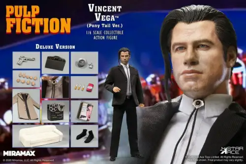Pulp Fiction  Vincent Vega 2.0 (Pony Tail) Deluxe Version 30 cm  Star ACE KBQ