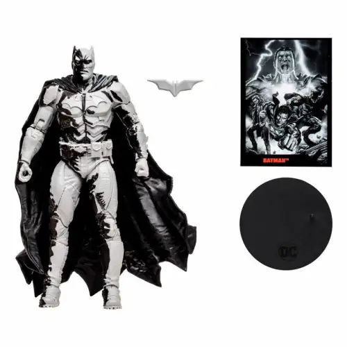 DC Direct Actionfigur & Comic Black Adam Batman Line Art Variant   McFarlane OBM