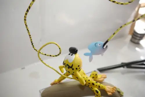 Marsupilami mit Piranha Figur  18cm PLASTOY